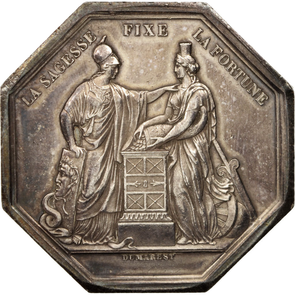 France, Token, Bank, Dumarest, AU(55-58), Silver