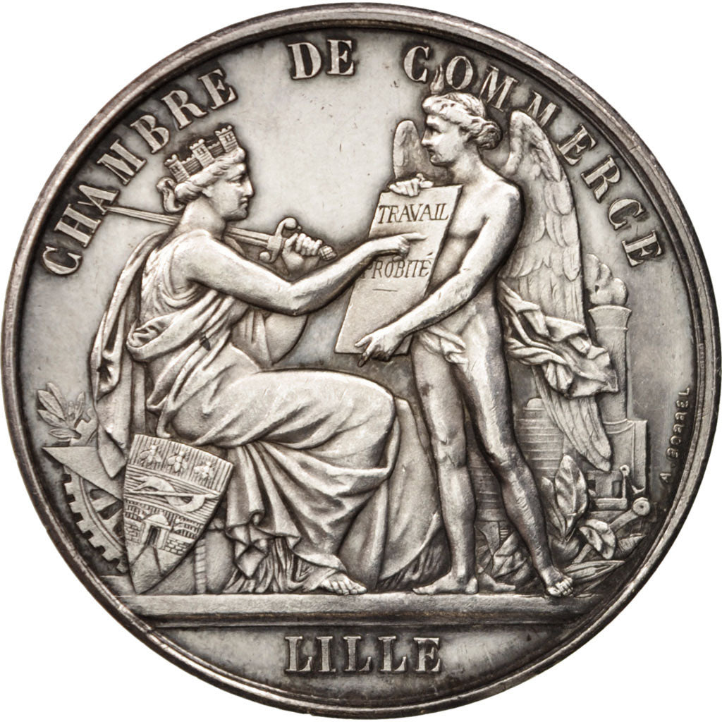 France, Medal, French Third Republic, Business & industry, SUP, Argent