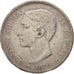 Moneda, España, Alfonso XII, 5 Pesetas, 1876, BC+, Plata, KM:671