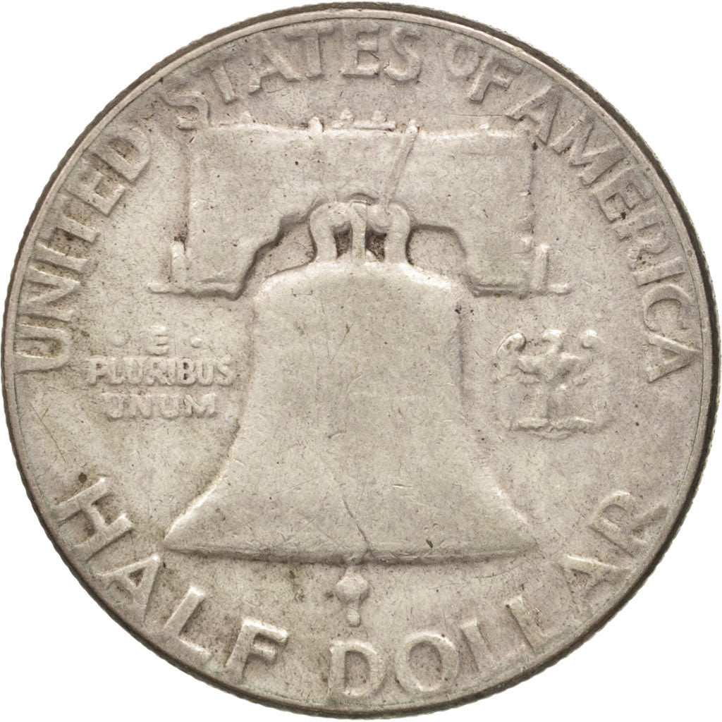 Coin, United States, Franklin Half Dollar, Half Dollar, 1952, U.S. Mint