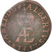 Coin, Spanish Netherlands, Flanders, 2 Denier, 8 Mites, 1606, VF(20-25), Copper