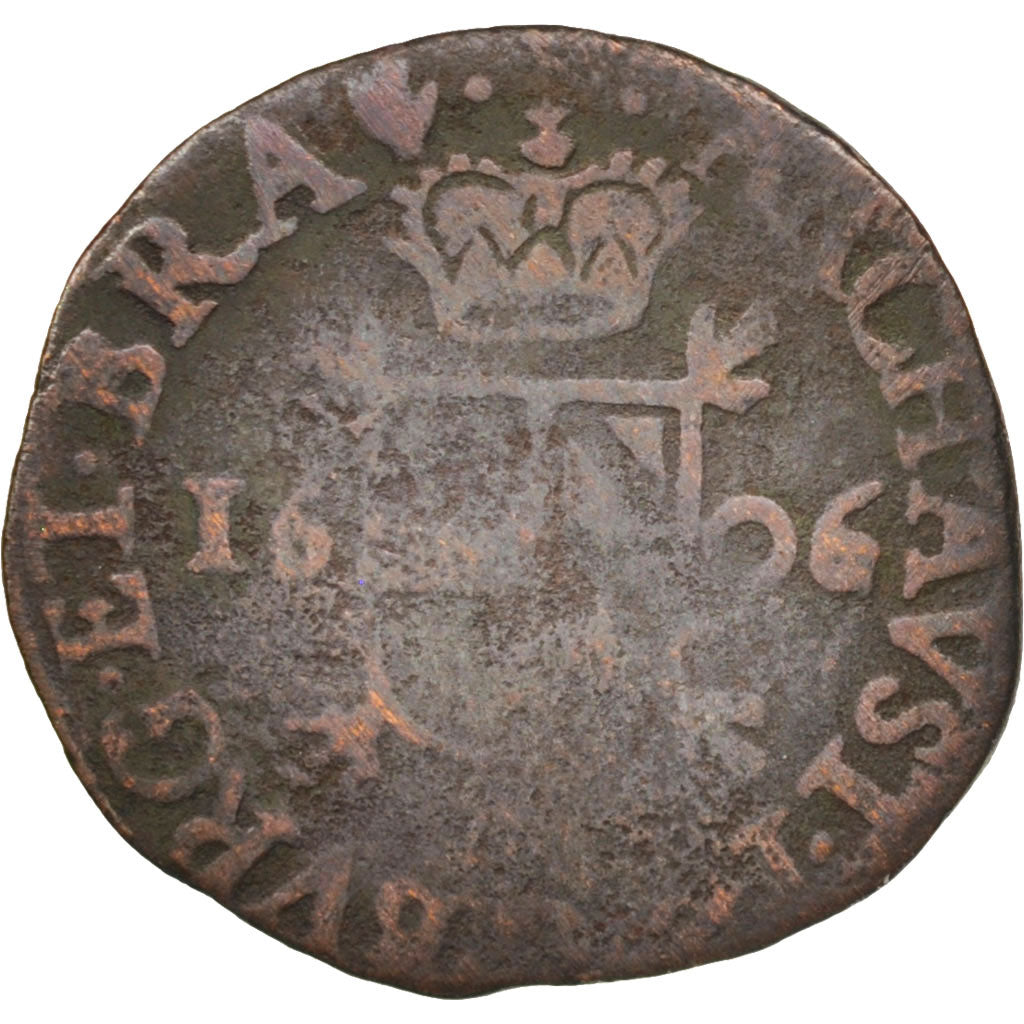 Coin, Spanish Netherlands, Flanders, 2 Denier, 8 Mites, 1606, VF(20-25), Copper