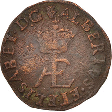 Spanish Netherlands, BRABANT, 2 Denier, 8 Mites, 1607, Antwerp, VF(30-35)