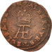 Spanish Netherlands, FLANDERS, 2 Denier, 8 Mites, 1616, EF(40-45), Copper, KM:6