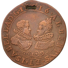 Belgium, Token, Spanish Netherlands, Albert and Isabel, Antwerp, 1616