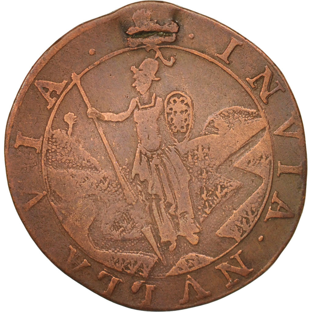 Belgium, Token, Spanish Netherlands, Albert and Isabel, Antwerp, 1616