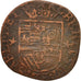 Spanish Netherlands, BRABANT, Liard, 12 Mites, 1614, Maastricht, VF(30-35)