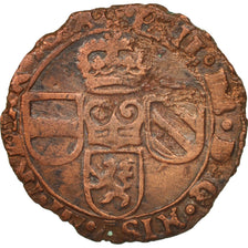 Spanish Netherlands, BRABANT, Liard, 12 Mites, 1644, Brabant, VF(30-35)