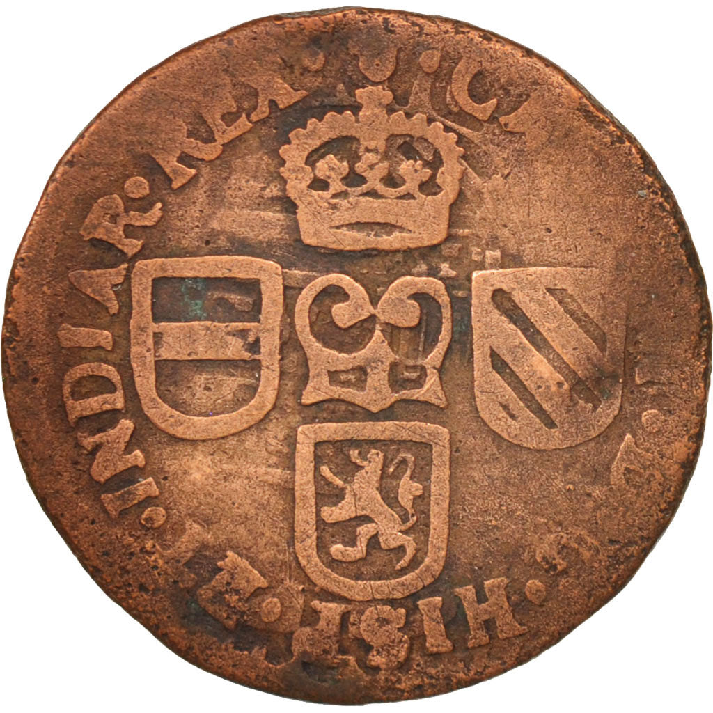 Spanish Netherlands, BRABANT, Liard, 12 Mites, 1691, Brabant, VF(30-35), Copper