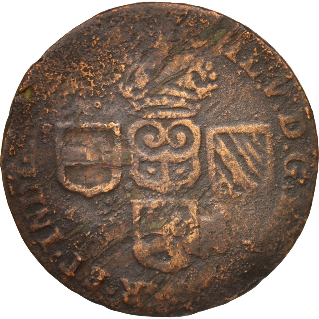 Moneta, Paesi Bassi Spagnoli, NAMUR, Philip V of Spain, Liard, 1710, Namur, MB