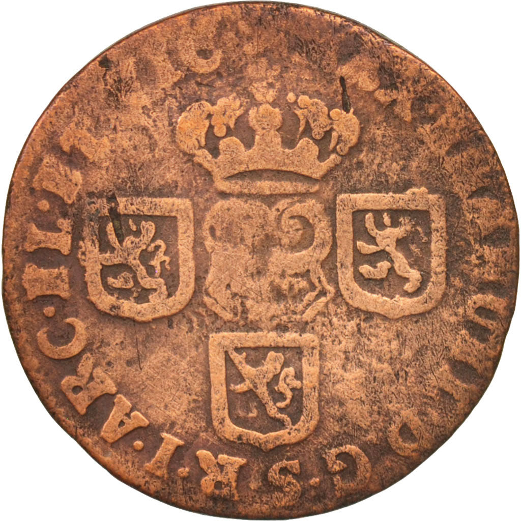 Coin, Spanish Netherlands, NAMUR, Maximilian Emmanuel of Bavaria, Liard, 1712