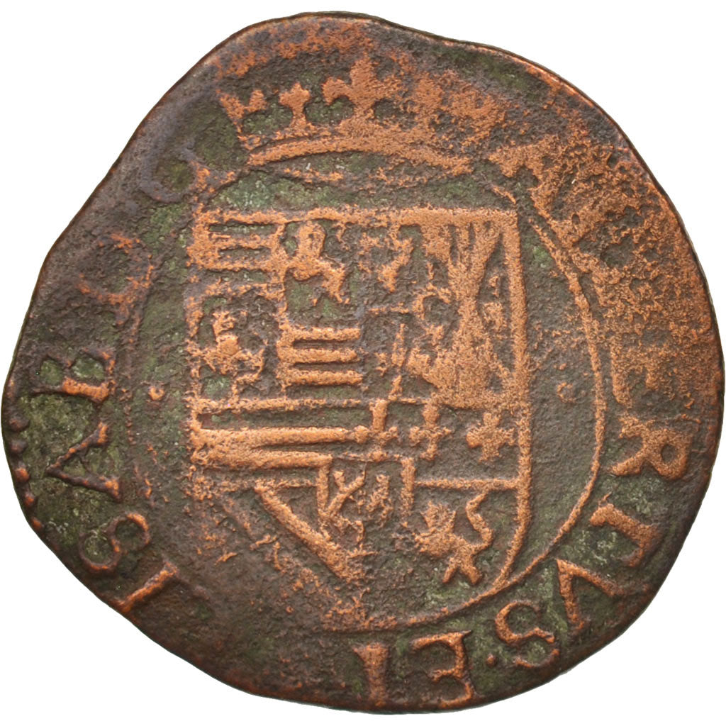 Spanish Netherlands, BRABANT, Liard, 12 Mites, 1607, s Hertogenbosch