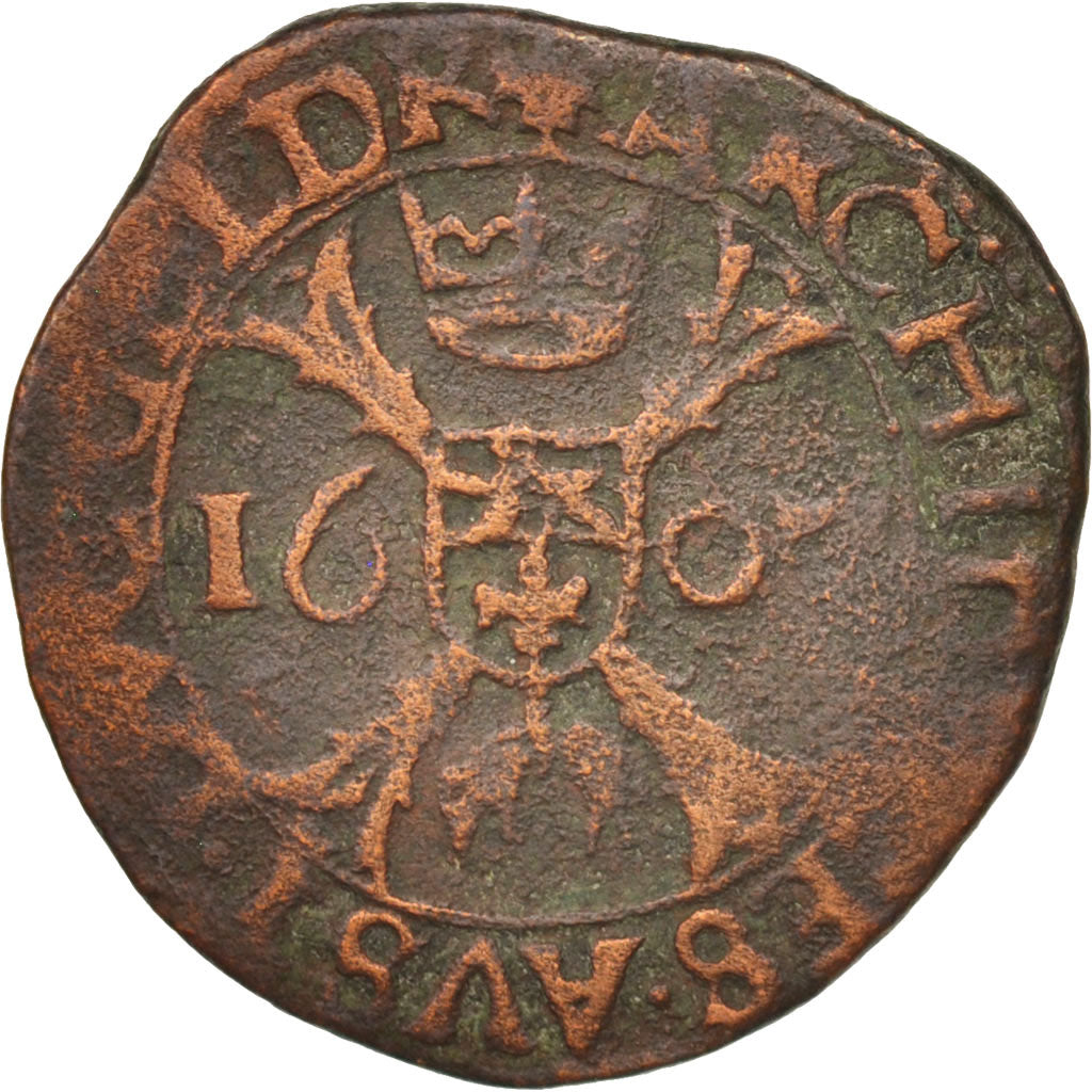 Spanish Netherlands, BRABANT, Liard, 12 Mites, 1607, s Hertogenbosch