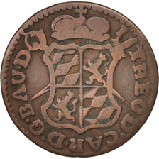 LIEGE, John Theodore, Liard, 1750, Liege, EF(40-45), Copper, KM:155