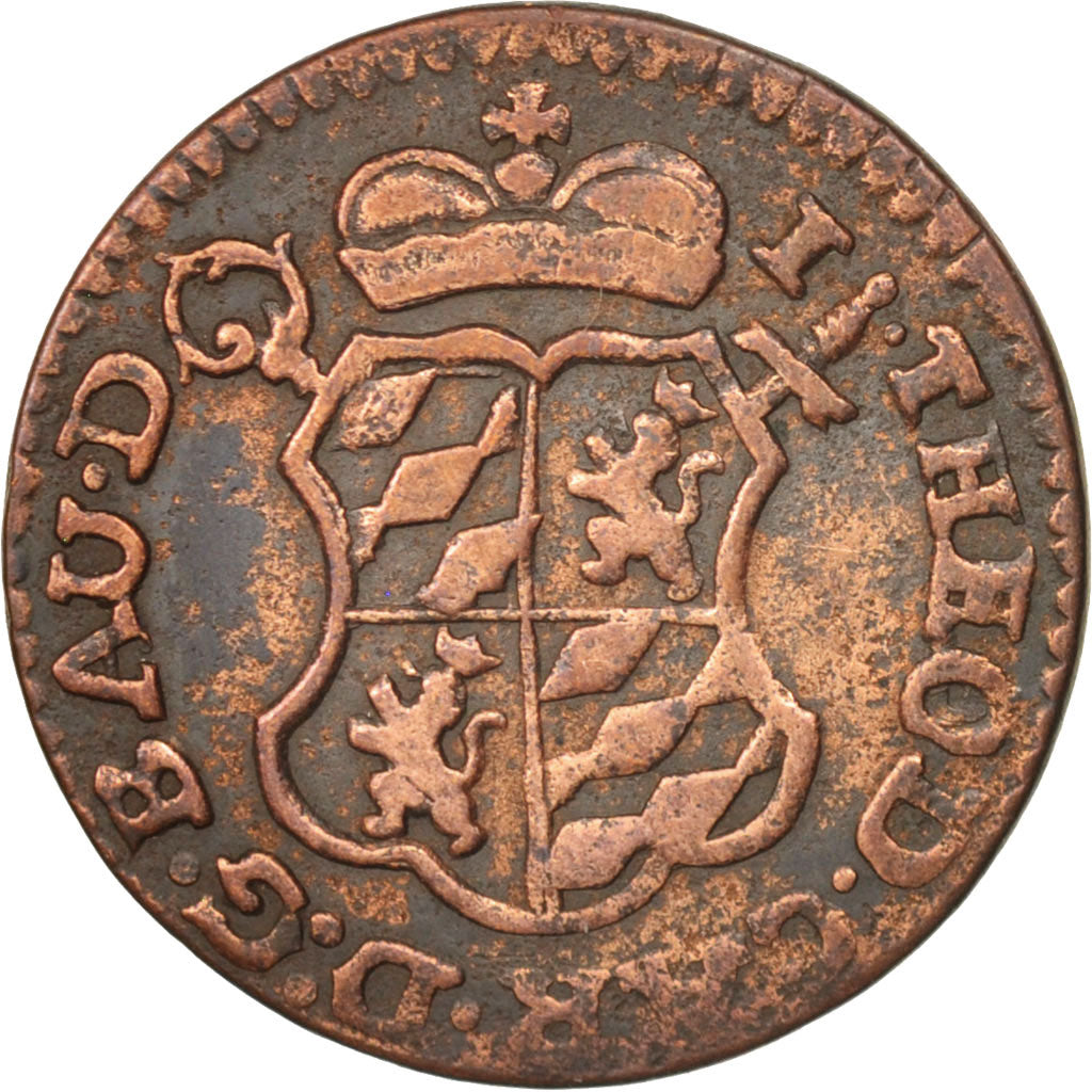 Moneta, LIEGE, John Theodore, Liard, 1752, Liege, BB+, Rame, KM:155