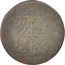 LIEGE, John Theodore, Liard, 1745, Liege, SGE+, Copper, KM:146