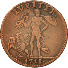 Sweden, Carl XII, Daler, 1718, EF(40-45), Copper, KM:357