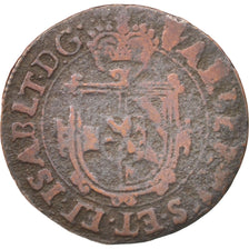 Spanish Netherlands, BRABANT, 1/2 Liard, 6 Mites, Gigot, 1615, Antwerp