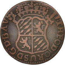LIEGE, John Theodore, Liard, 1744, Liege, EF(40-45), Copper, KM:146