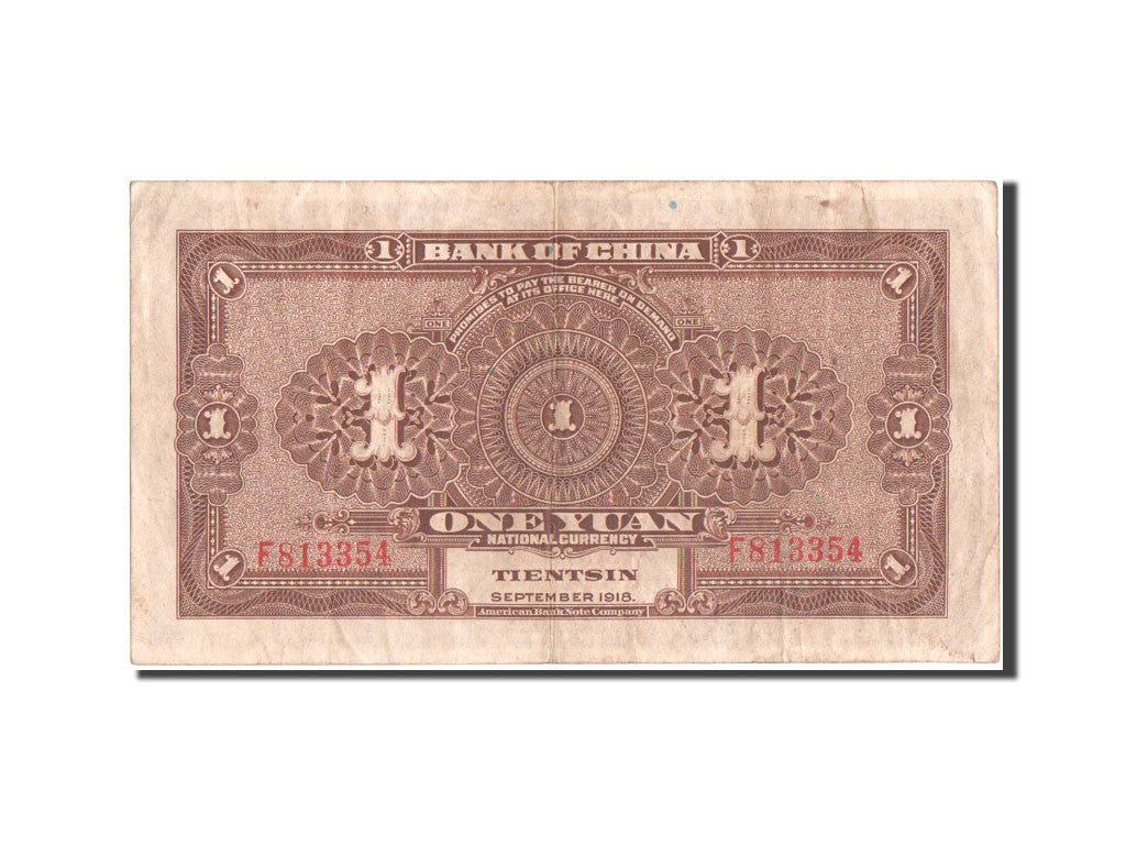 Cina, 1 Dollar or Yüan, 1918, 1918-09-01, BB+