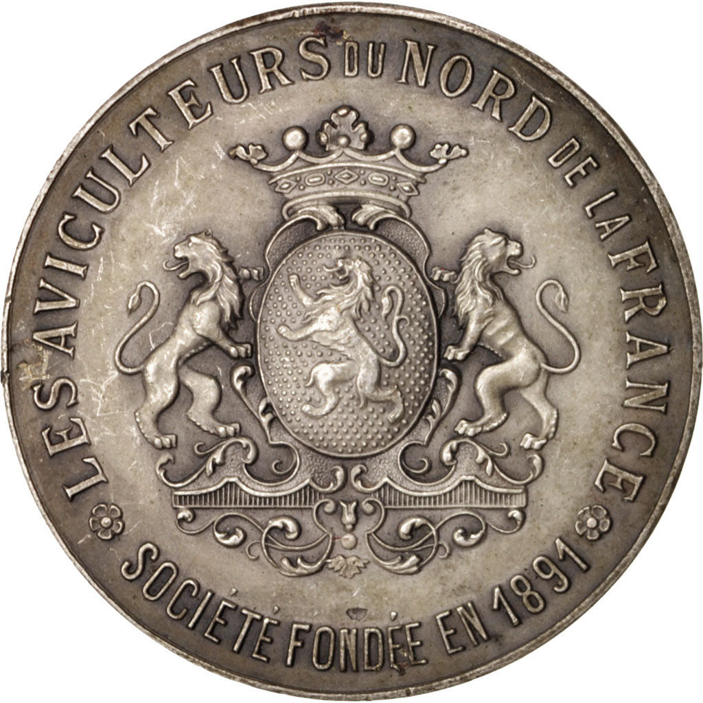 Francia, Medal, Pigeon Roubaisien, Les Aviculteurs du Nord de la France, Busi...