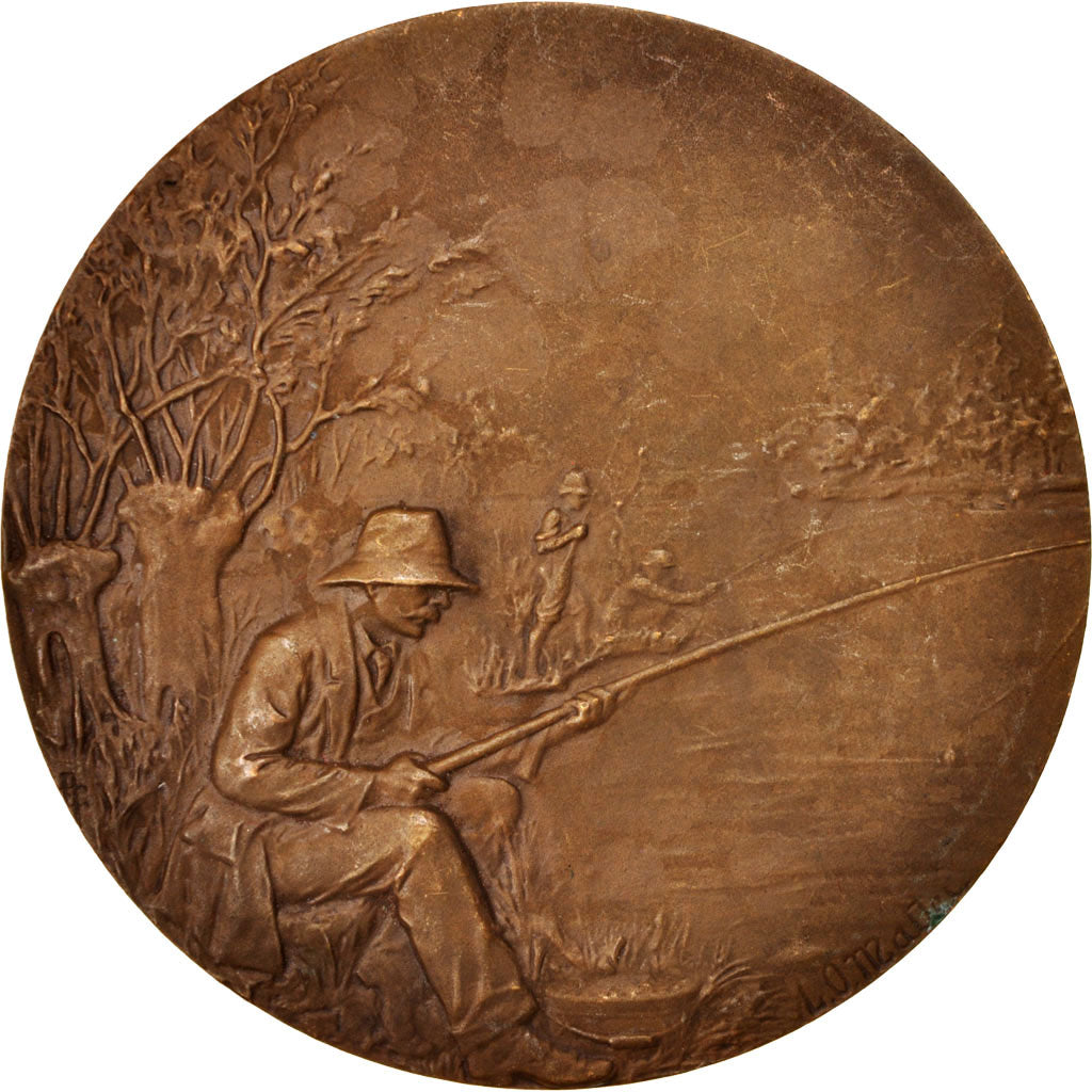 France, Medal, Syndicat des pêcheurs à la ligne du Nord, Sports & leisure