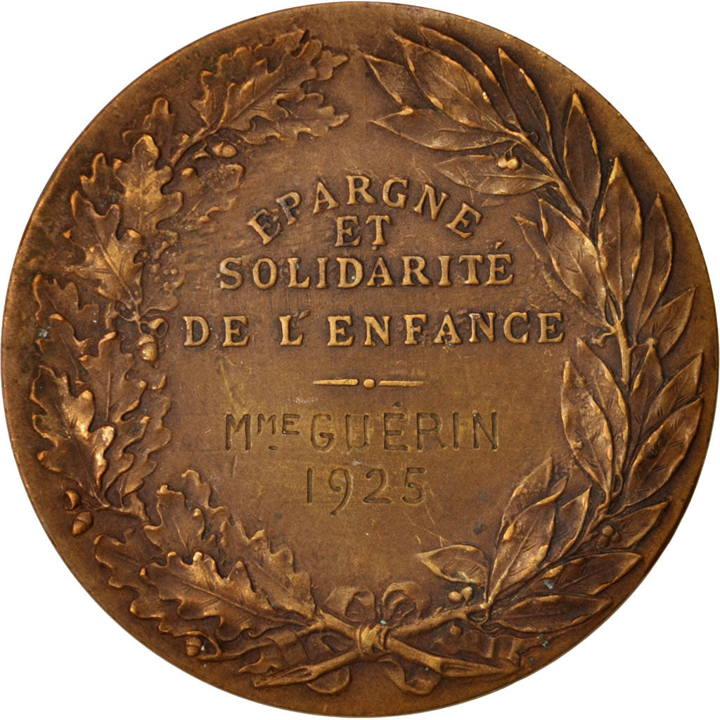 Francia, Medal, Épargne et Solidarité de l'Enfance, Politics, Society, War