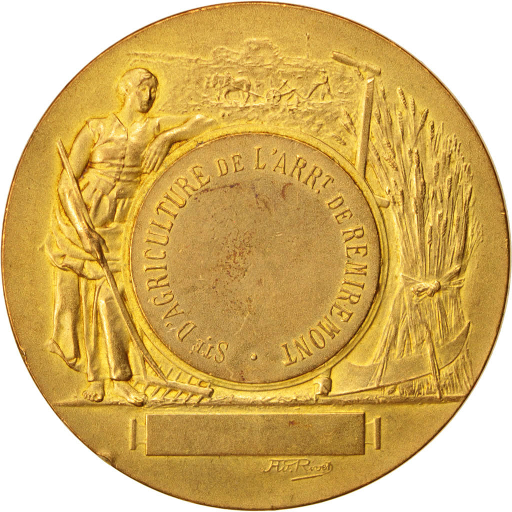 Francia, Medal, Société  d'Agriculture de l'Arrondissement de Remiremont