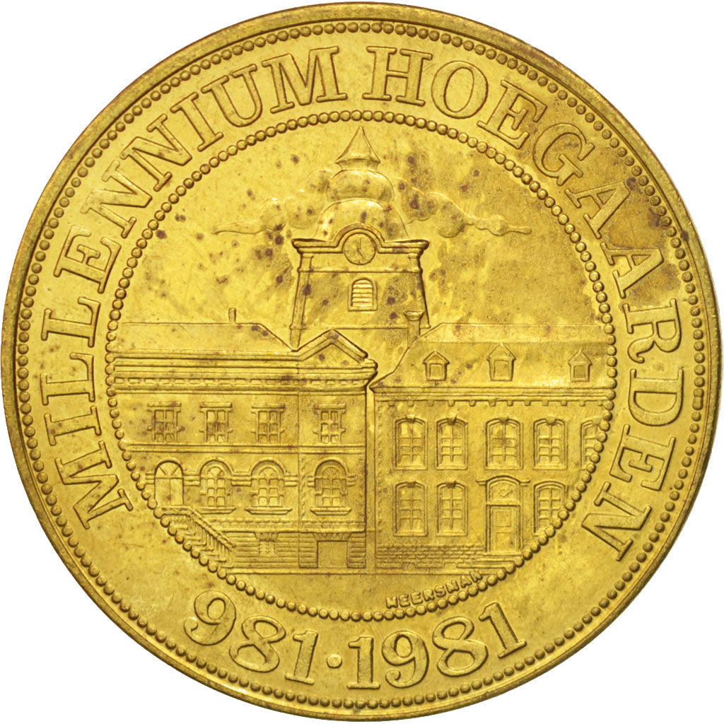 Bélgica, Token, Jetón turístico, Millenium Hoegaarden, 40 patagon, 1981, EBC