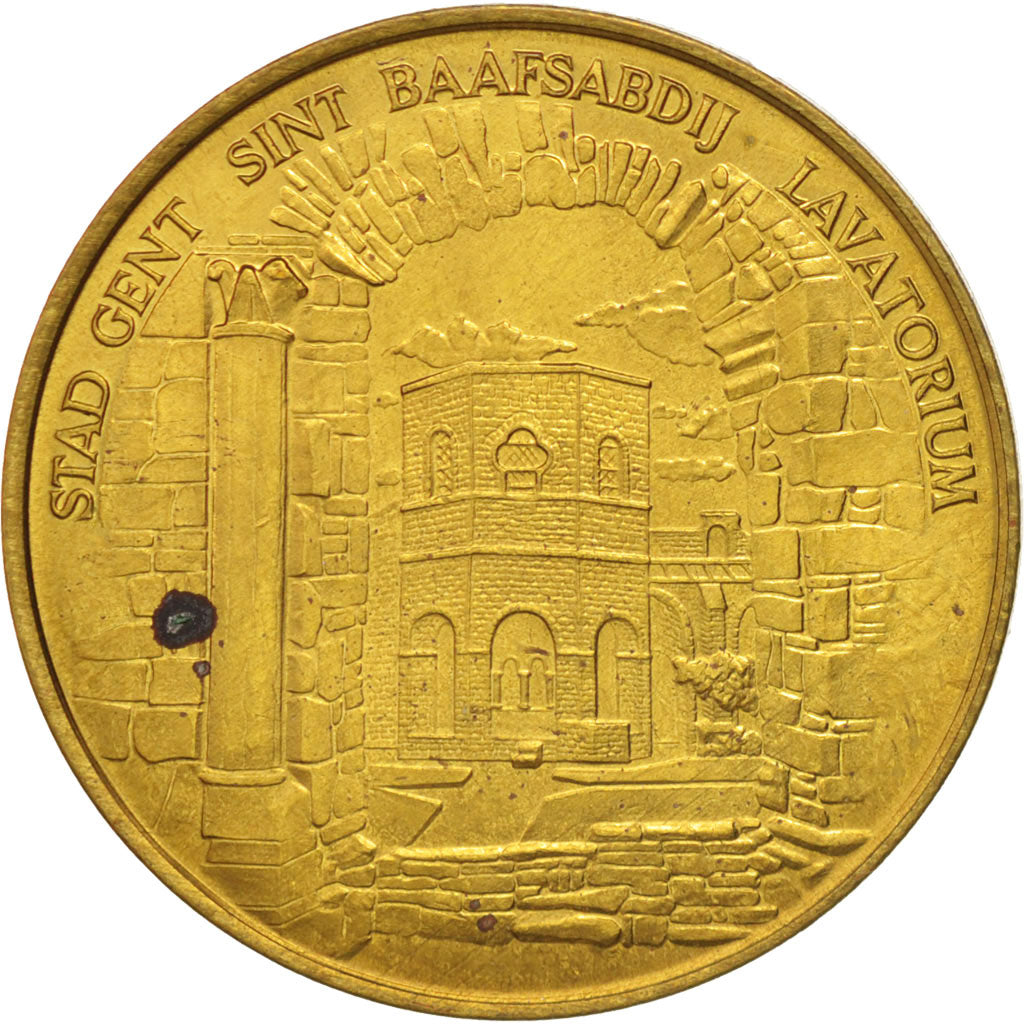 Belgium, Token, Touristic token, Gent, 25 Gandae, 1980, AU(55-58), Bi-Metallic