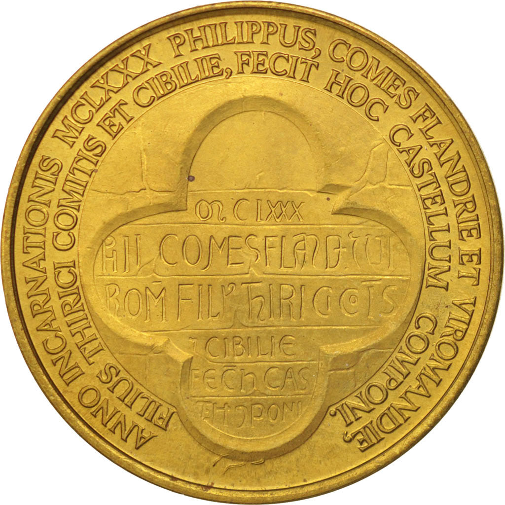 Belgio, Token, Touristic token, Gent, 25 Gandae, 1980, SPL, Bi-metallico