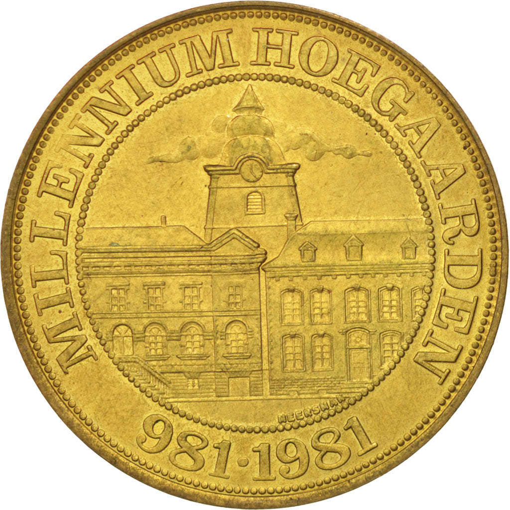 Bélgica, Token, Jetón turístico, Millenium Hoegaarden, 40 patagon, 1981, SC