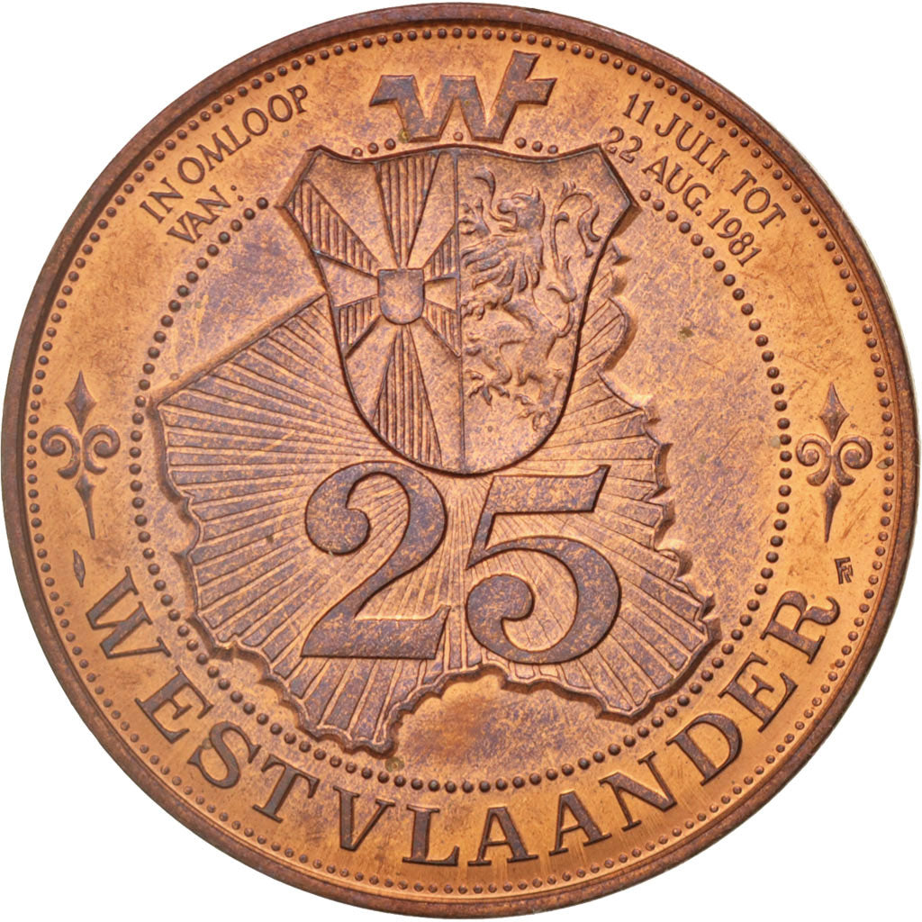 Belgique, Jeton, Jeton Touristique, Blankenberge, Nieupoort, Oostende, 25