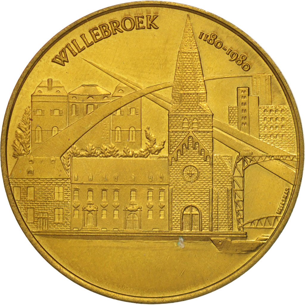 Belgio, Token, Touristic token, Willebroek, 50 Kapoenen, 1980, SPL