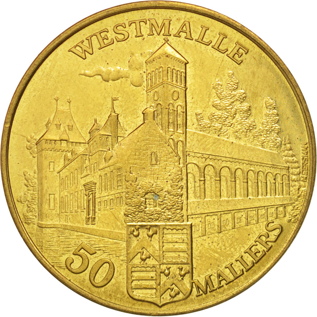 Belgique, Jeton, Jeton Touristique, Oostmalle, Westmalle, 50 Mallers, 1980, SPL
