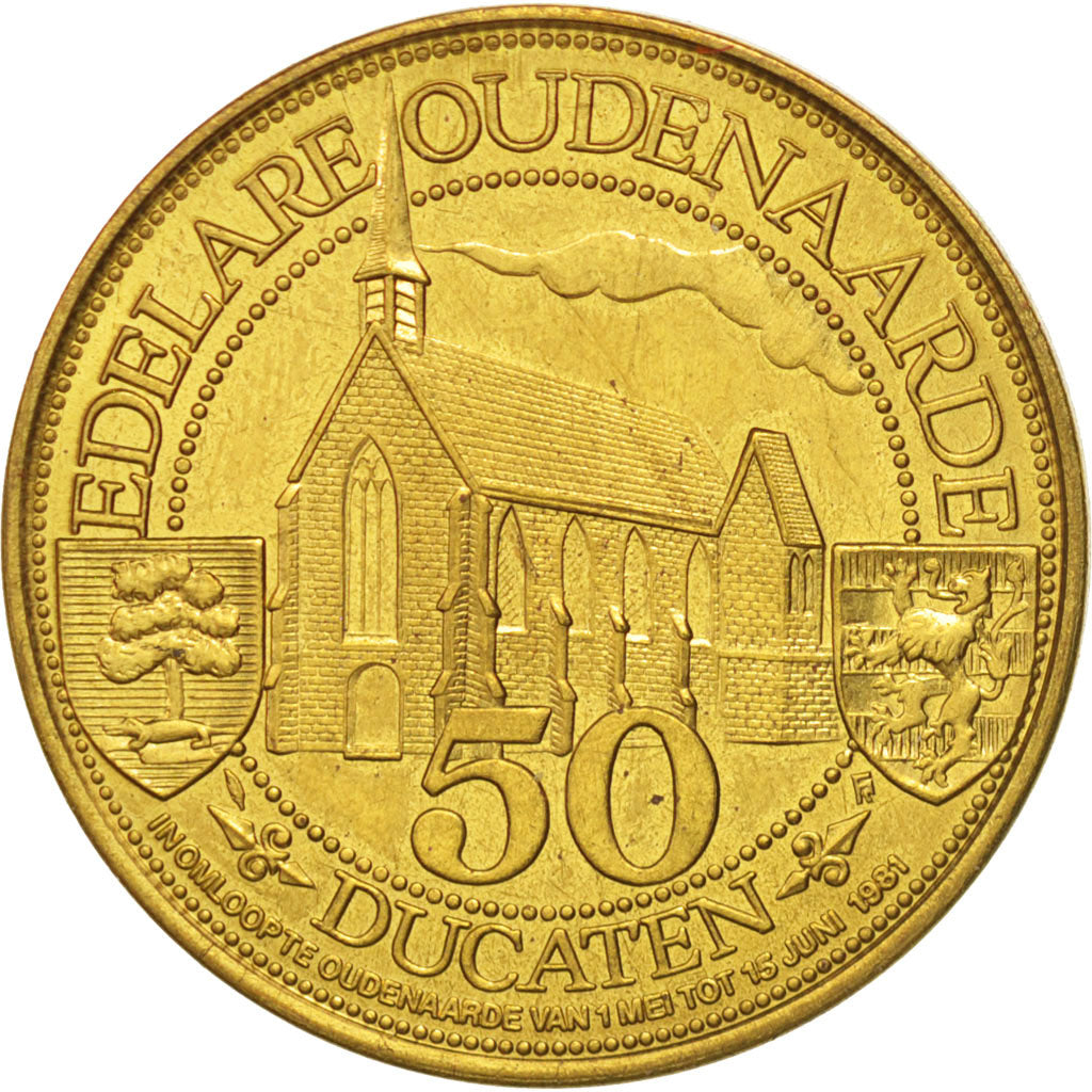 Belgique, Jeton, Jeton Touristique, Edelareoudenaarde, 50 Ducaten, 1981, SPL