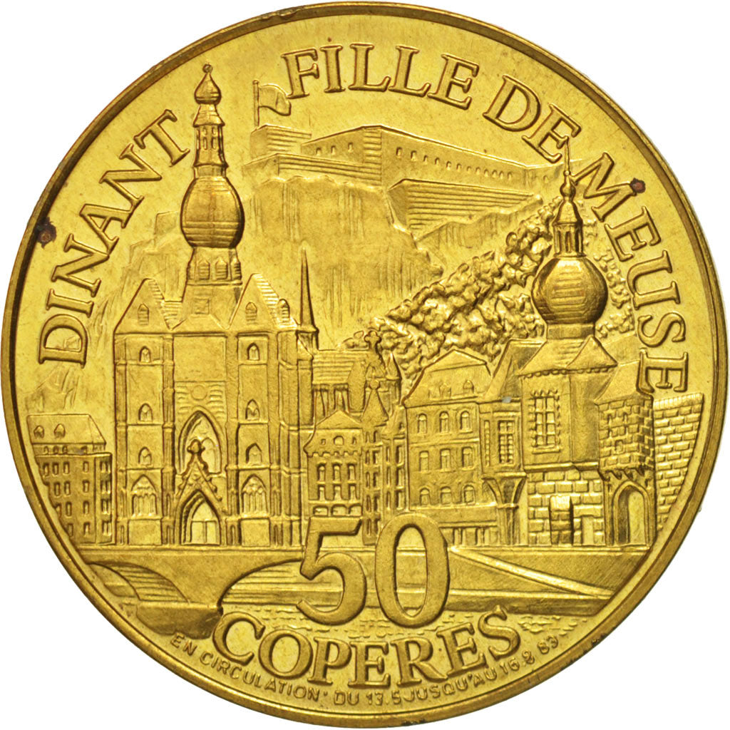 Belgien, Token, Touristic token, 1er Jumelage Européen, Dinant, 50 Coperes