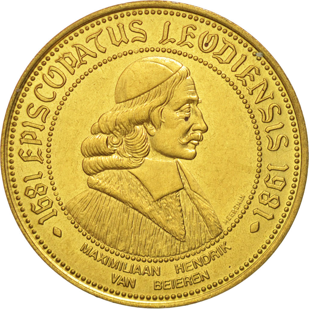 Bélgica, Token, Jetón turístico, Episcopalus Leodiensis, 50 Alleken, 1981