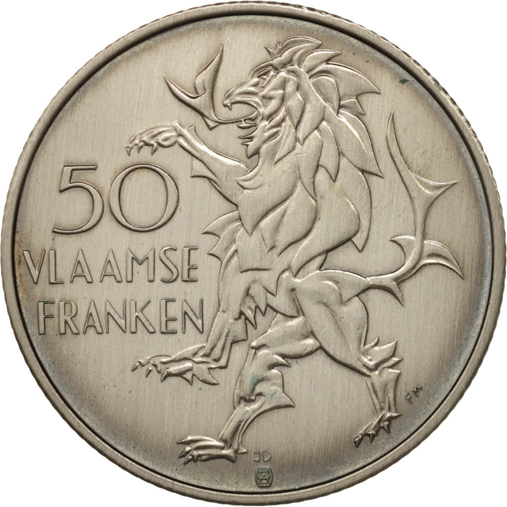 Belgium, Token, Touristic token, Vlaanderen, 50 Vlaamse Franken, 1985
