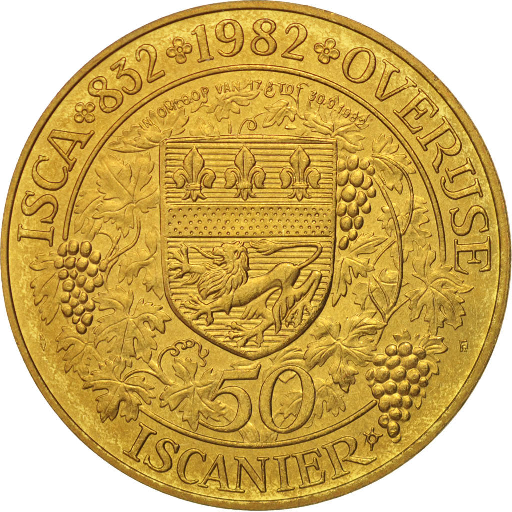Bélgica, Token, Jetón turístico, Isca, 50 Iscanier, 1982, SC, Níquel -