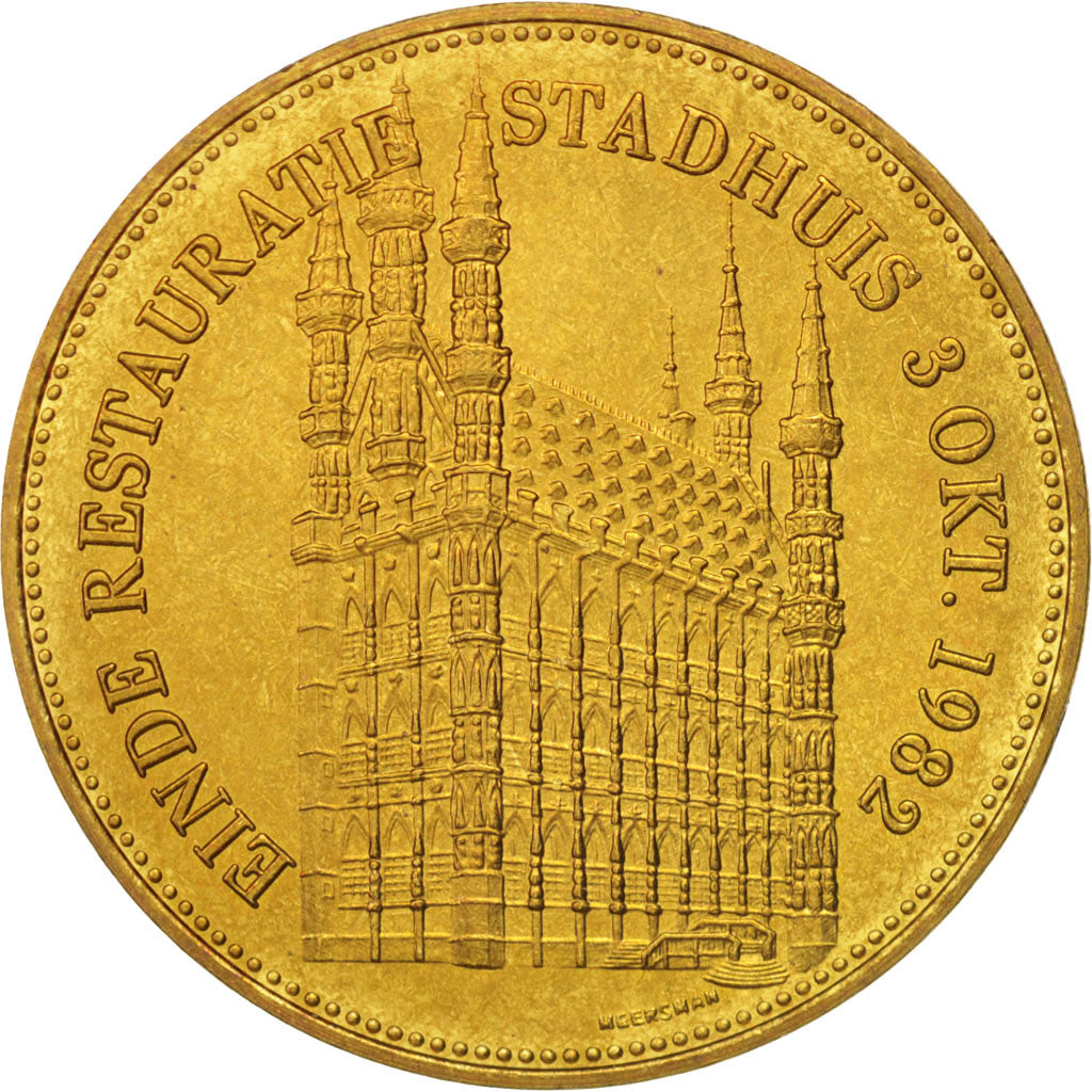 Bélgica, Token, Jetón turístico, 50 Lovenaar, 1982, SC+, Níquel - latón