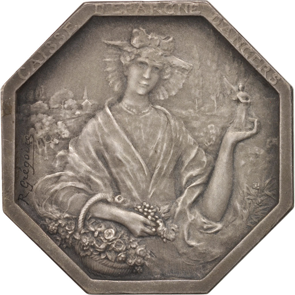 France, Token, Savings Bank, Caisse d'Épargne d'Angers, 1951, Grégoire