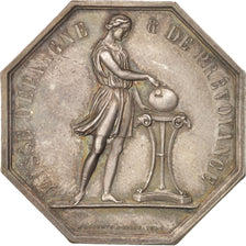 France, Token, Savings Bank, AU(55-58), Silver, Jacqmin:39