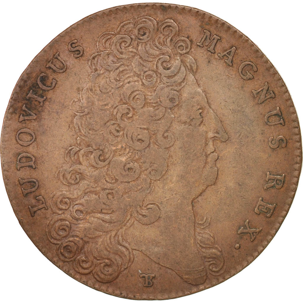 France, Jeton, Royal, États de Lille, Louis XIV, 1713, TTB, Cuivre