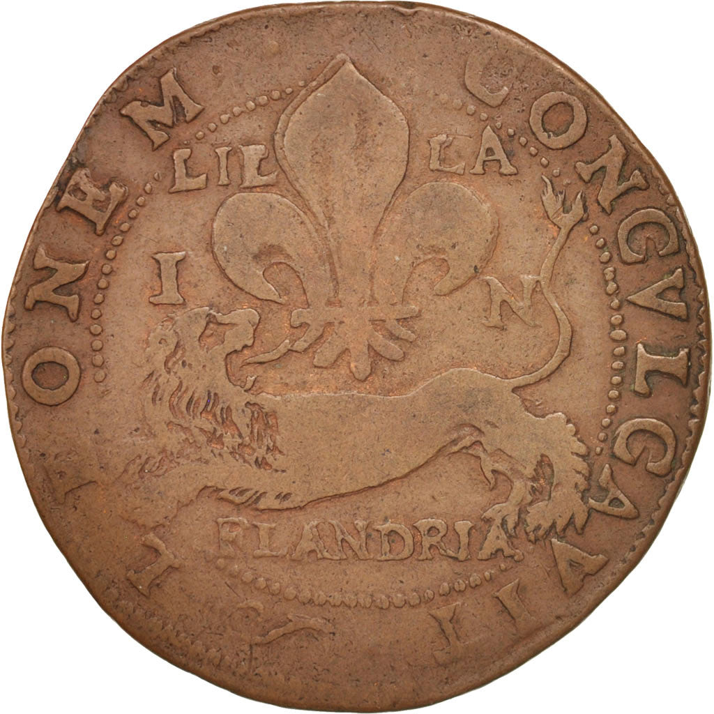 France, Jeton, Spanish Netherlands, Lille, La Fidélité de Lille, XVIth