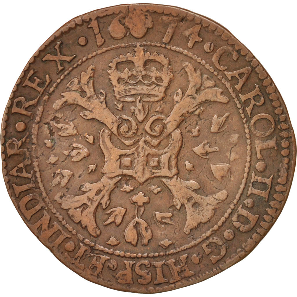Belgio, Token, Spanish Netherlands, Charles II, Bruxelles, Bureau des Finances