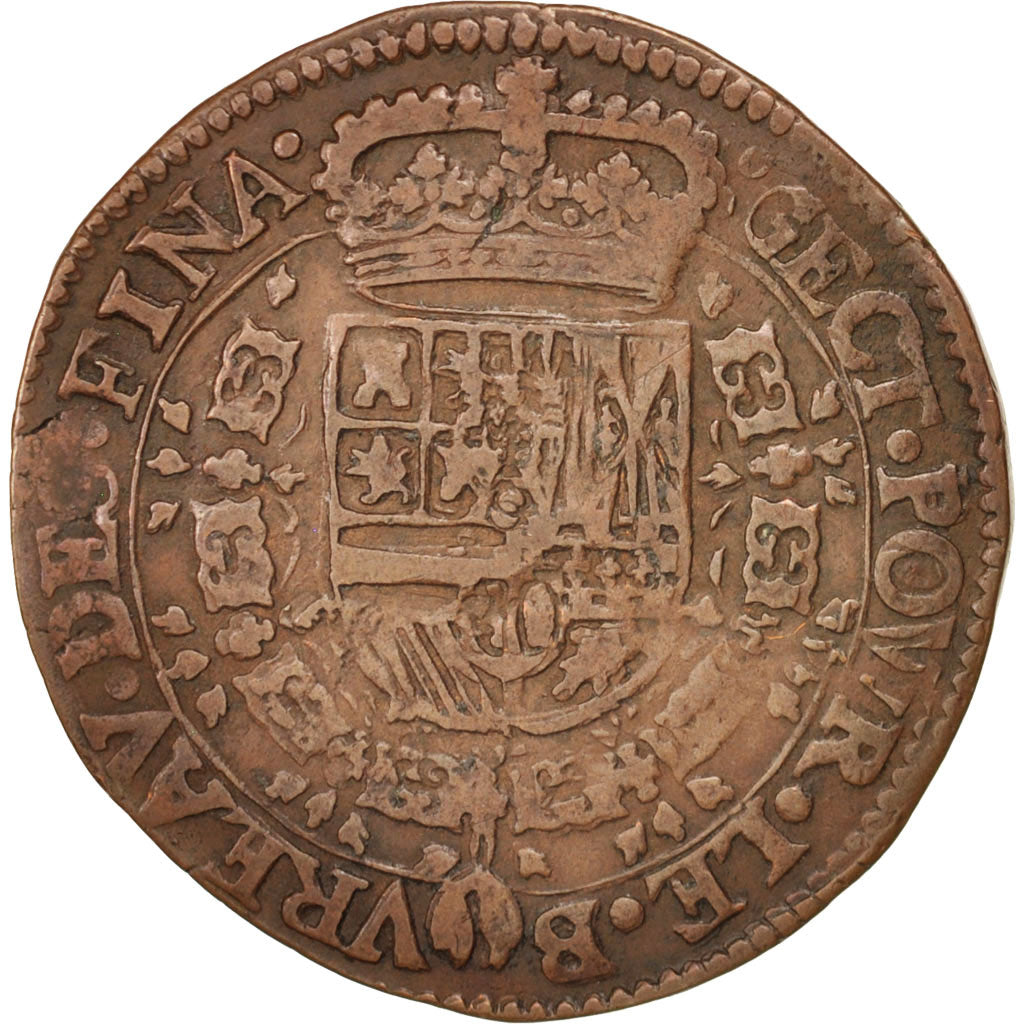 Belgio, Token, Spanish Netherlands, Charles II, Bruxelles, Bureau des Finances