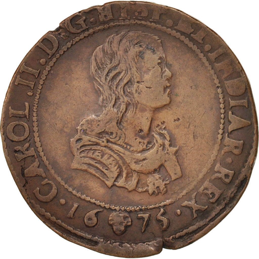 Belgio, Token, Spanish Netherlands, Charles II, Bruxelles, Bureau des Finances