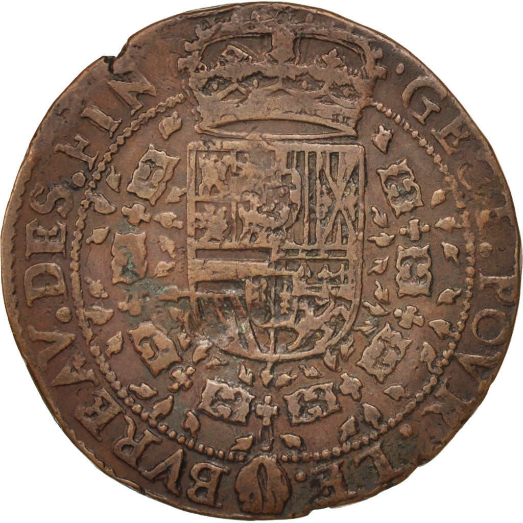 Belgio, Token, Spanish Netherlands, Charles II, Bruxelles, Bureau des Finances