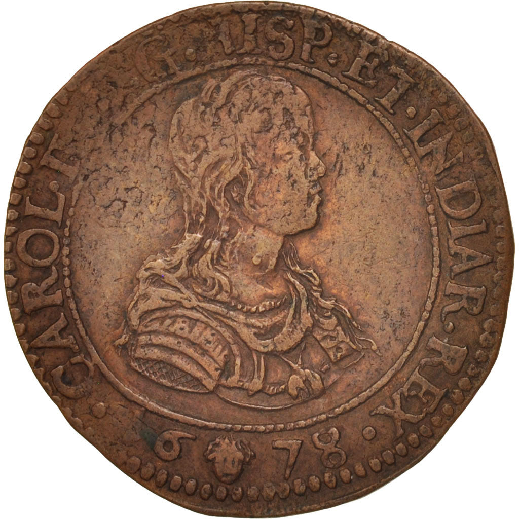Belgique, Jeton, Spanish Netherlands, Charles II, Bruxelles, Bureau des